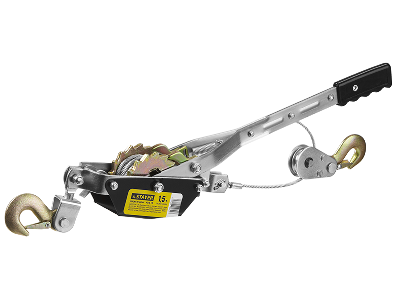 

Лебедка STAYER MAXPull, рычажная, тросовая, 4т, 3м (4310-4), MAXPull