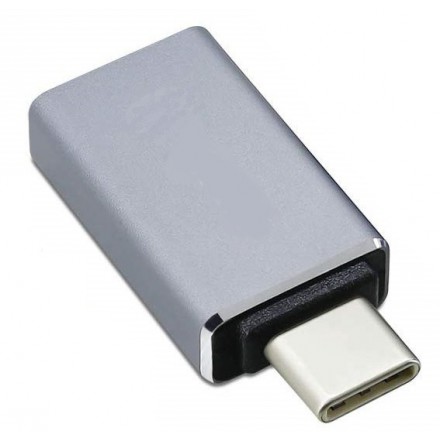 

Переходник (адаптер) USB-USB Type-C, серый KS-IS (KS-296Grey)