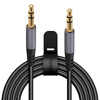 

Кабель 3,5 мм mini jack-3,5 мм mini jack, 1.2м, черный Crown CMCU-3080A black (CM000003358), CMCU-3080A black