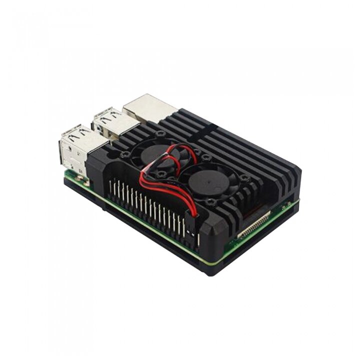 Корпус ACD RA458 для Raspberry Pi 3B/3B+, черный