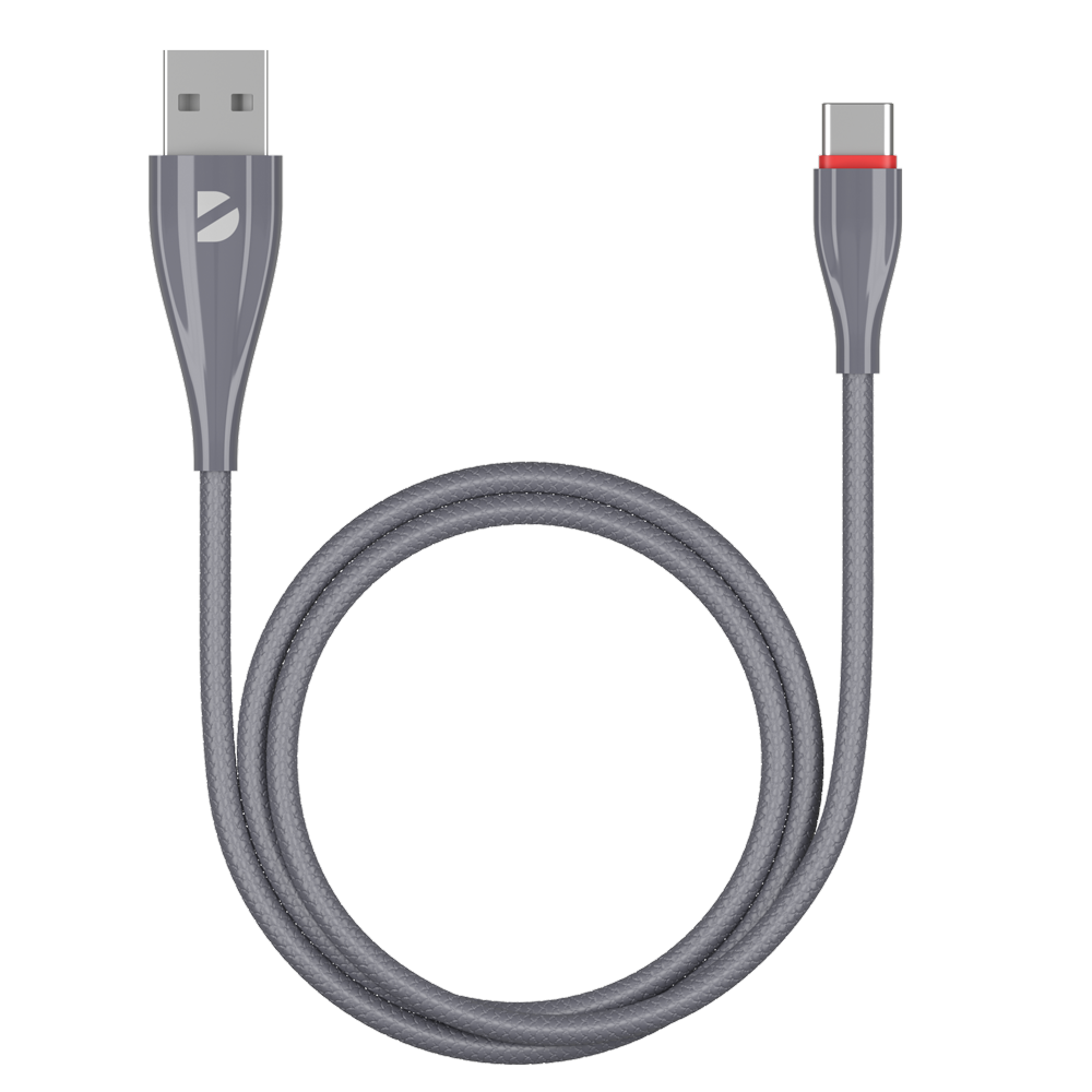 

Кабель USB-USB Type-C, 2A 1 м, серый Deppa Ceramic (72289)