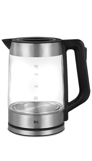 

Чайник BQ KT1840G 1.8л. 1800Вт, скрытый нагревательный элемент, стекло, черный (4630055246199), KT1840G