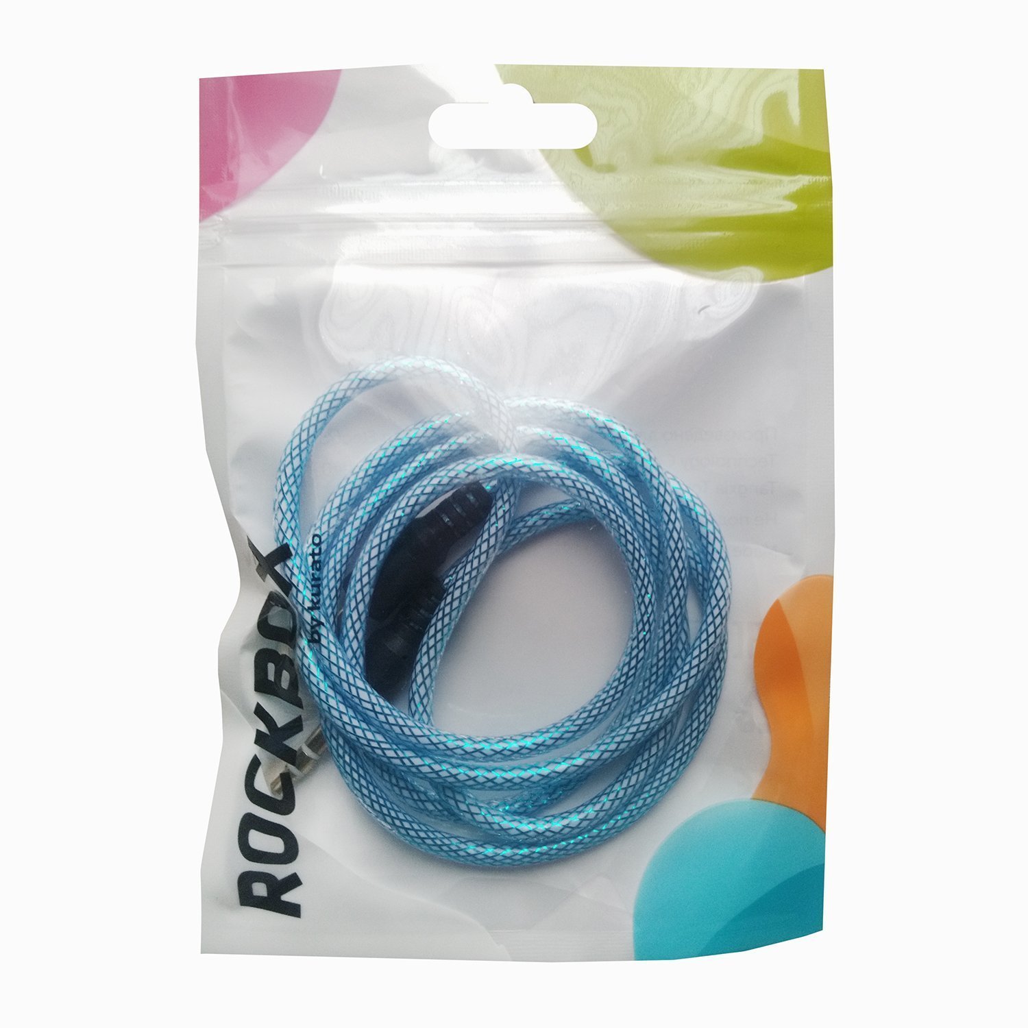 

Кабель Jack 3.5mm(M)-Jack 3.5mm(M), 1м, синий RockBox RC-MM2 (122562), -