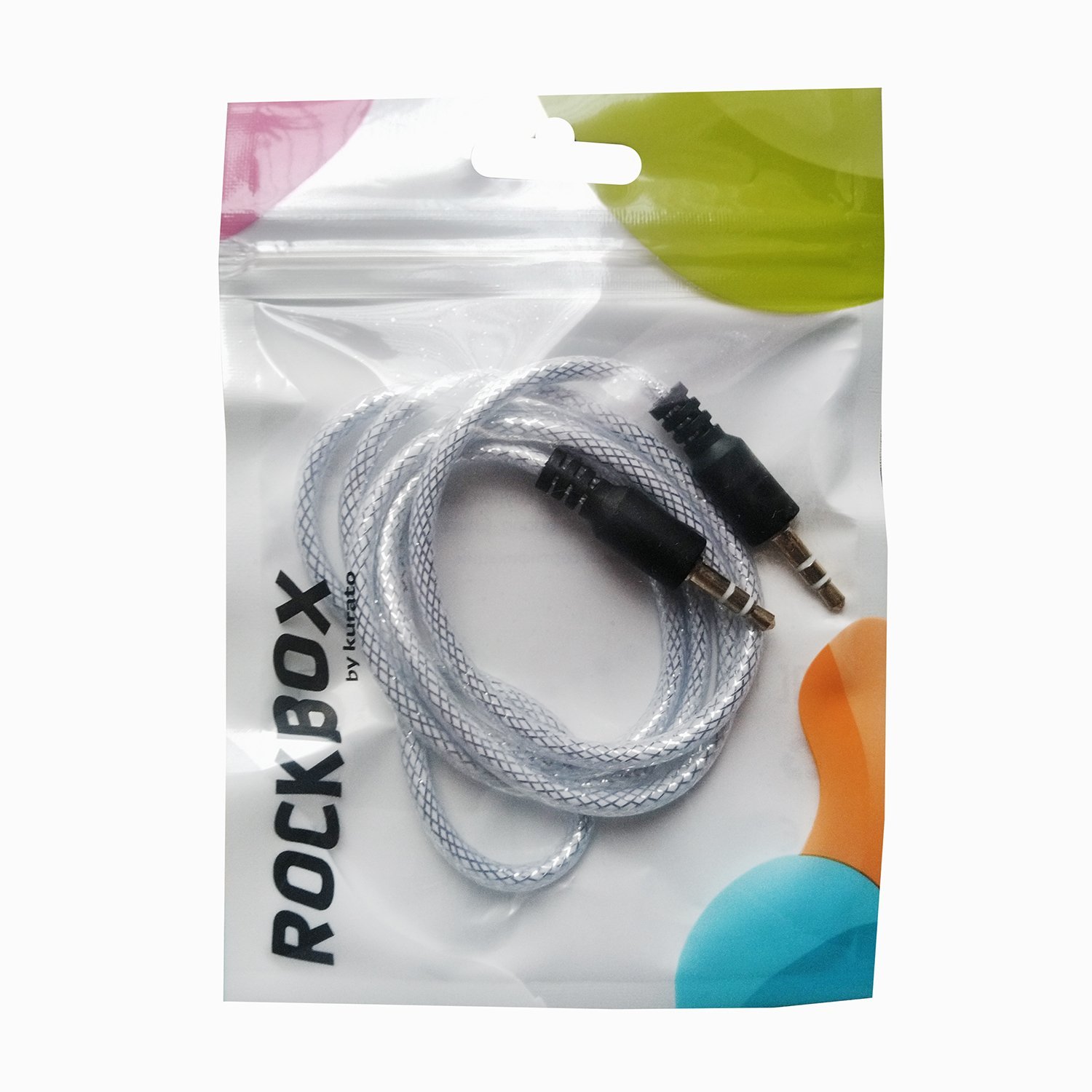 

Кабель Jack 3.5mm(M)-Jack 3.5mm(M), 1м, белый RockBox RC-MM2 (122565)
