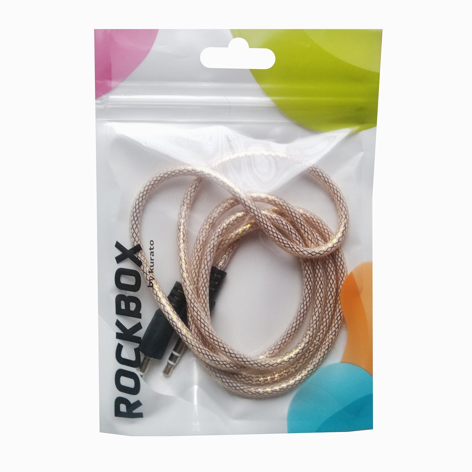 

Кабель Jack 3.5mm(M)-Jack 3.5mm(M), 1м, желтый RockBox RC-MM2 (122560)