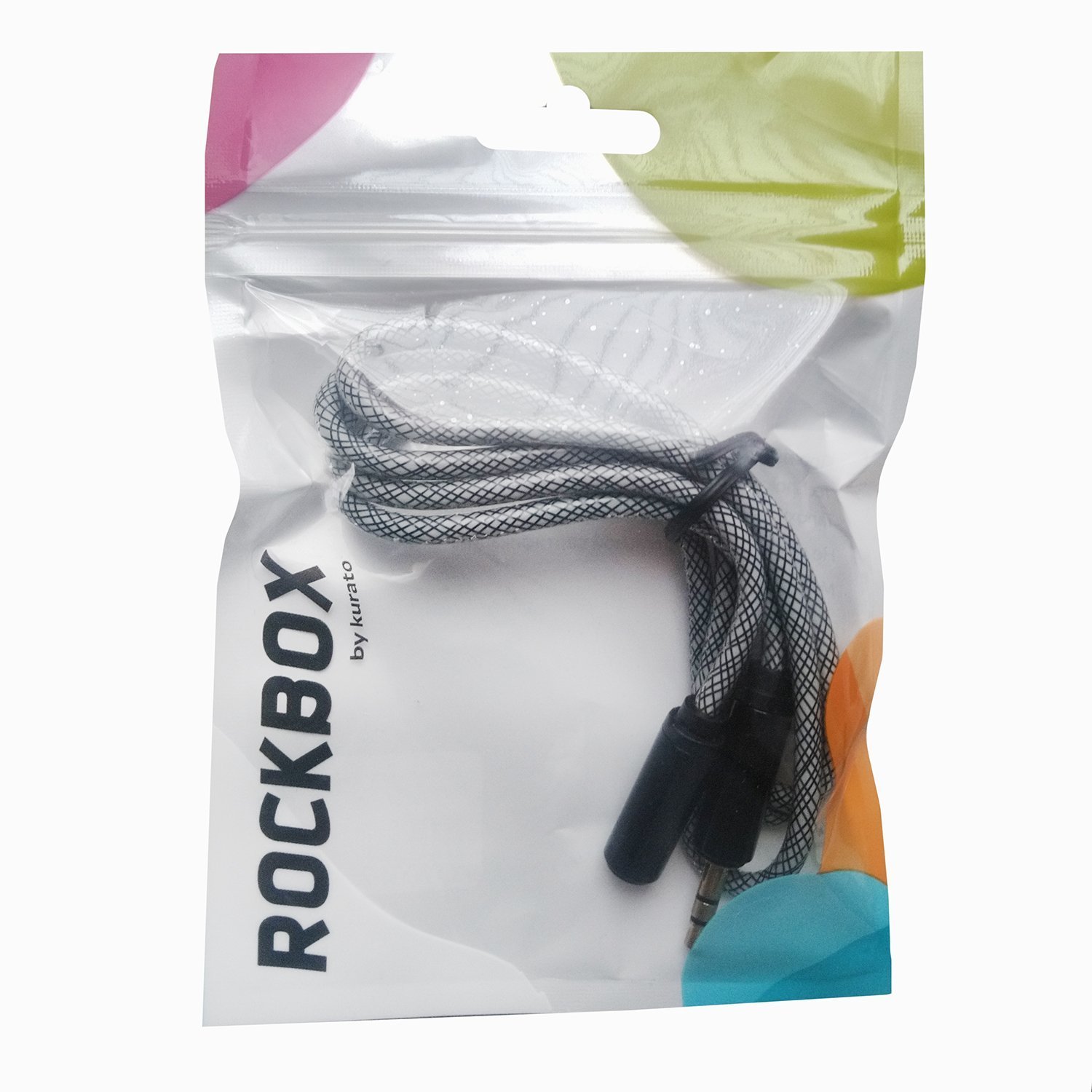 Кабель-удлинитель Jack 3.5mm(F) Jack 3.5mm(M), 1 м, RockBox RC-MM4