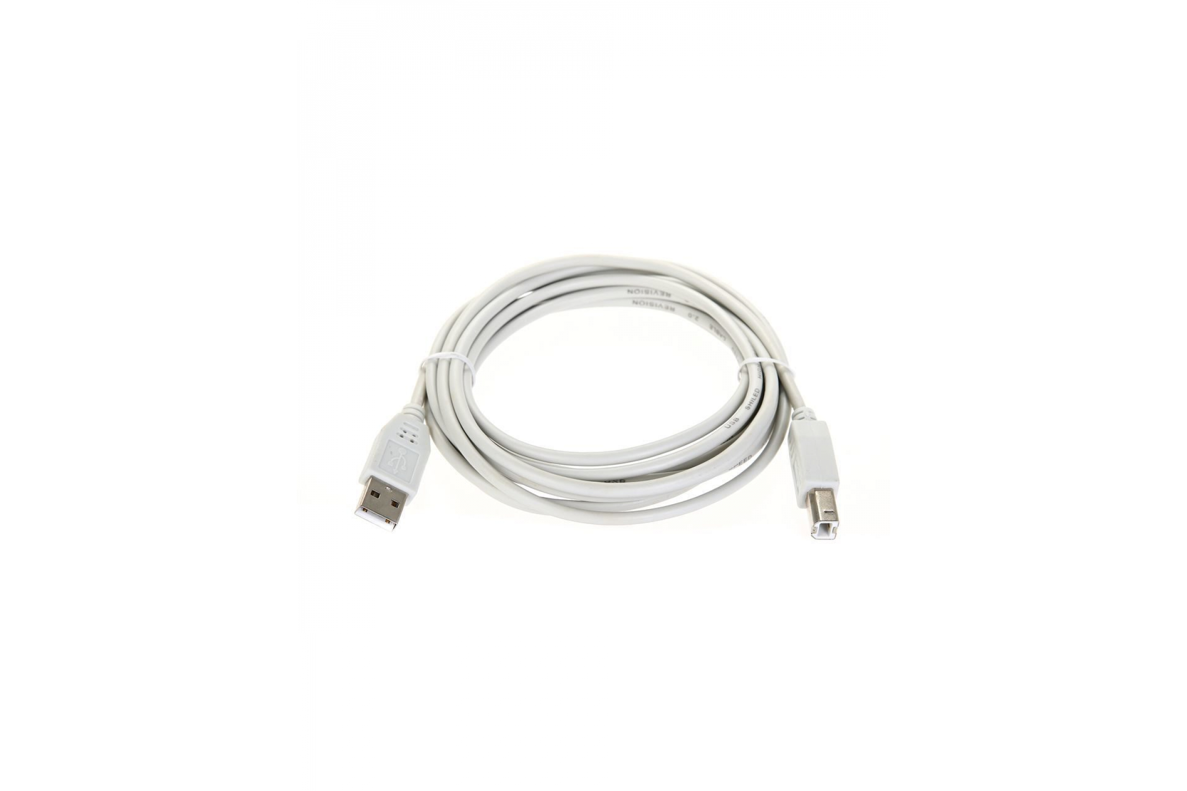 

Кабель USB(Am)-USB(Bm), 3 м, белый, Telecom (TC6900-3.0M)