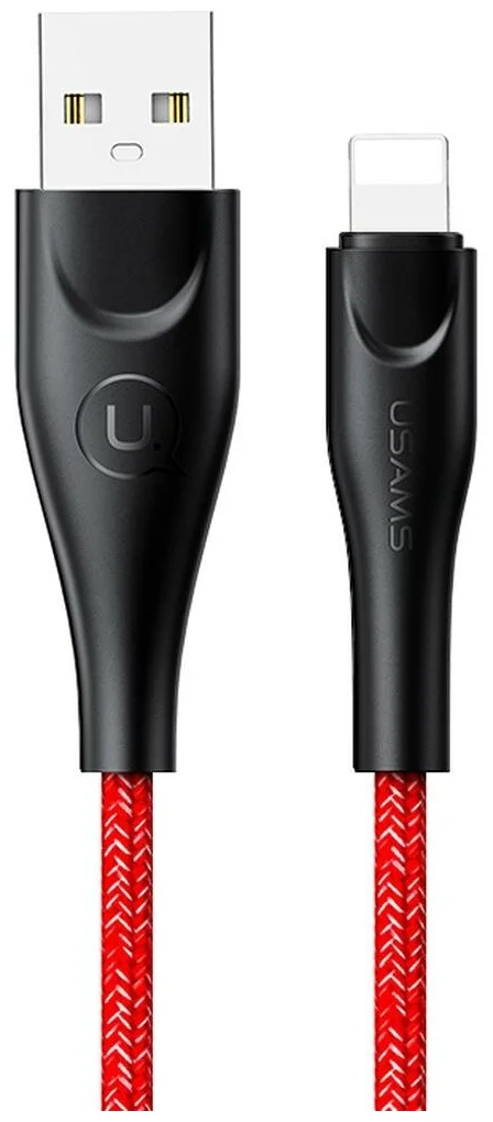 

Кабель Lightning 8-pin-USB, 2A, 2м, красный USAMS (SJ394USB02)