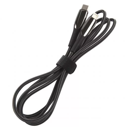 

Кабель Lightning 8-pin-USB Type-C быстрая зарядка, 1.2м, черный USAMS (SJ496USB01)