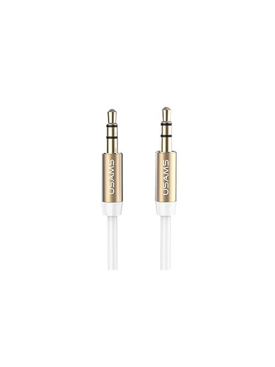 

Кабель Jack 3.5mm(M)-Jack 3.5mm(M), 1м, белый USAMS YP-01 (YP102), YP-01