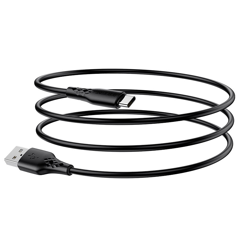 

Кабель USB Type-C (m)-USB, 3A, 1м, черный Borofone BX48, BX48