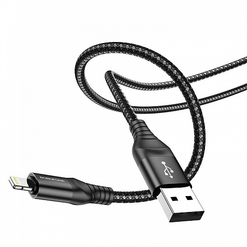 

Кабель USB-Micro USB, 2.4A 1м, черный Borofone Delightful BX56 (6931474750945), BX56