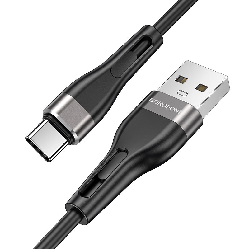 

Кабель USB Type-C-USB, 3A, 1м, черный Borofone BX46 (6931474738158), BX46