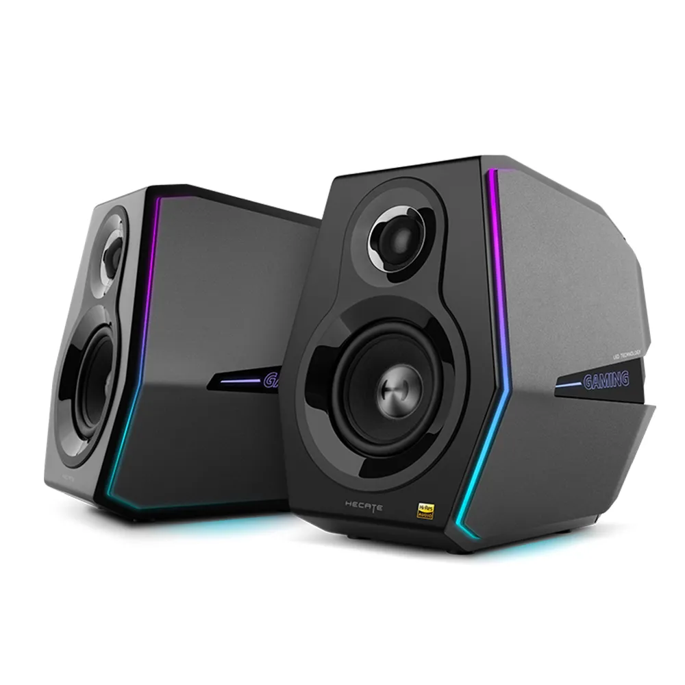 

Акустика 2.0 Edifier G5000, 88 Вт, AUX, Bluetooth, подсветка, черный, G5000