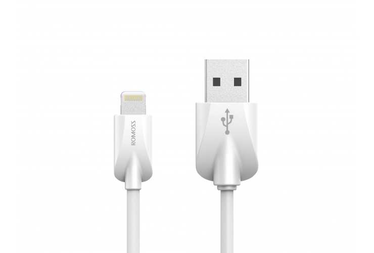 

Кабель Lightning 8-pin-USB, 1м, белый ROMOSS (CB128-61-133)