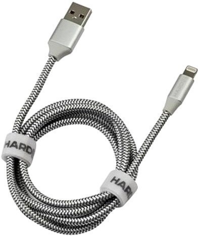 Кабель Lightning 8-pin(m)-USB 2.0(Am), MFi, 1.2м, серебристый Hardiz (HRD505201)