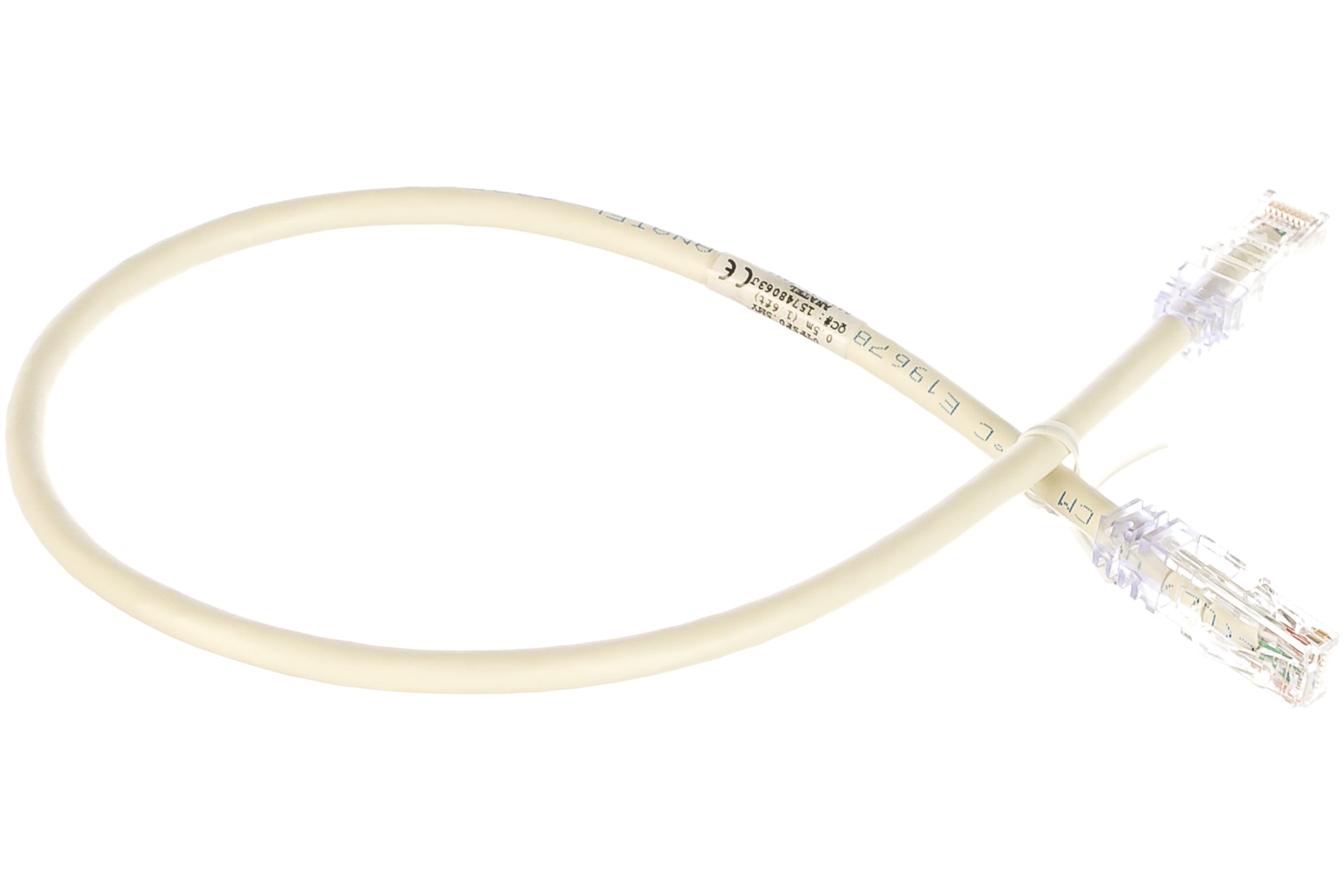 

Патч-корд UTP кат.6, 0.5м, RJ45-RJ45, белый, PANDUIT (UTPSP0.5MY )
