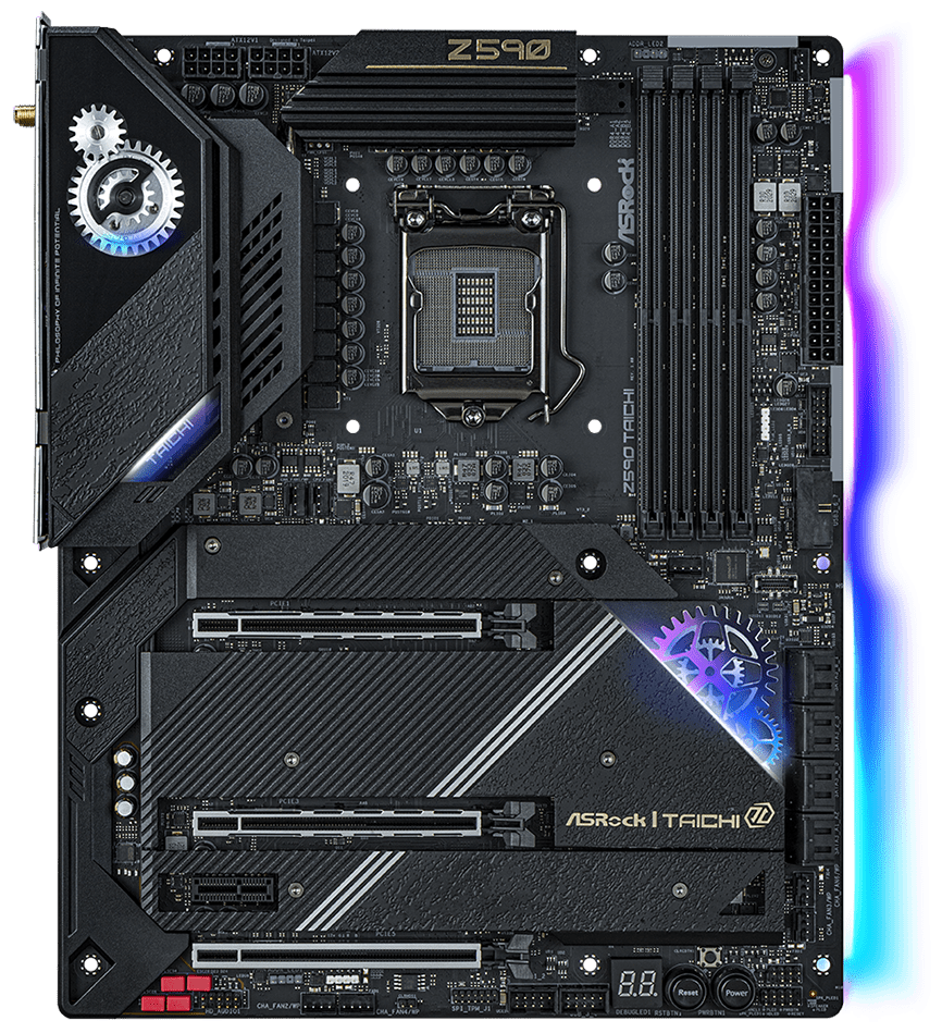 

Материнская плата Asrock Z590 TAICHI, Soc-1200 , 4xDDR4, ATX(плохая упаковка), Z590 TAICHI
