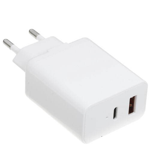 Сетевое зарядное устройство Orient PU-C20W 20W, 1USB, USB type-C, Quick Charge, PD, 3A, белый (PU-C20W (w))