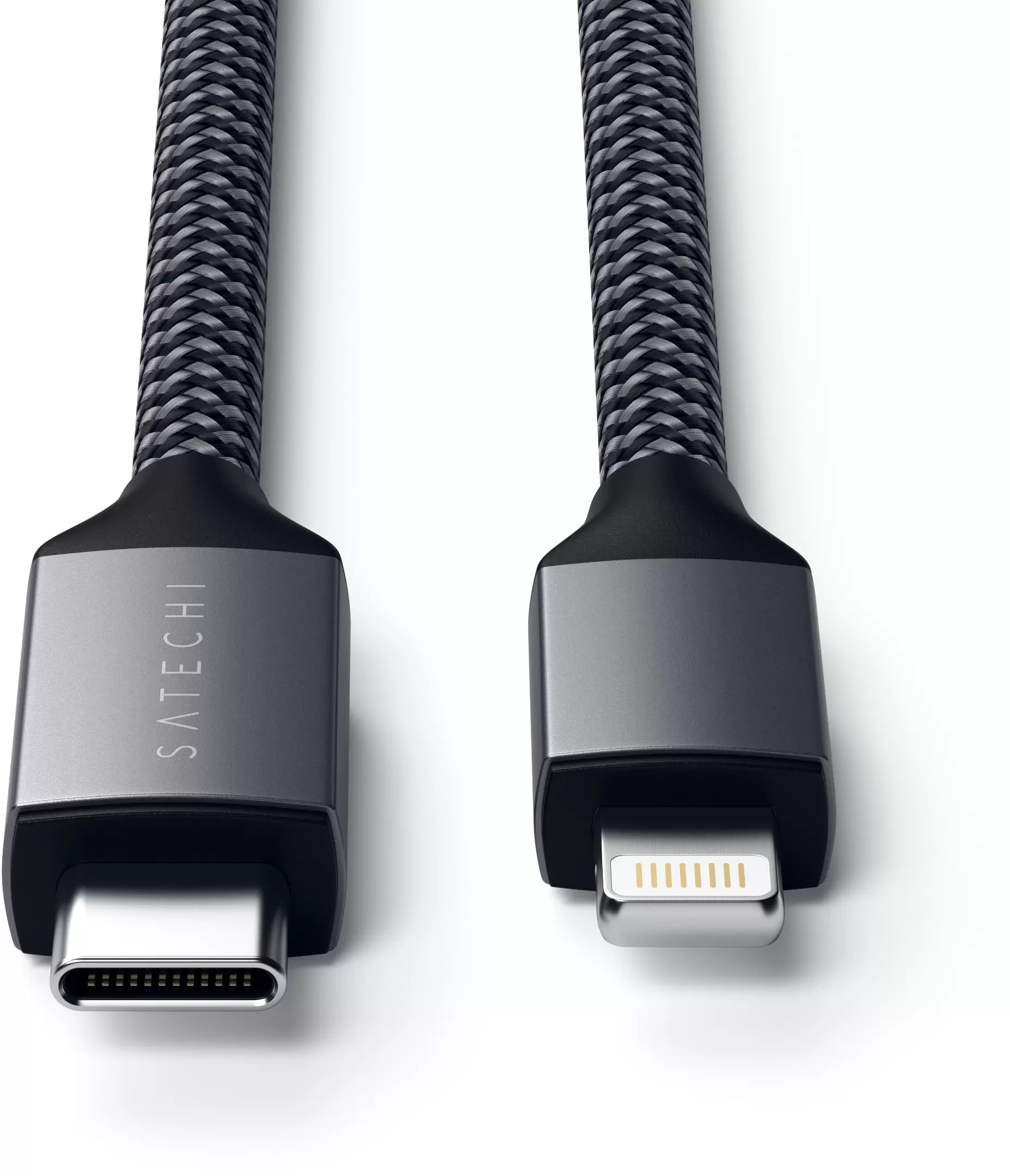 

Кабель Lightning 8-pin-USB Type-C, 1.8м, серый космос Satechi (ST-TCL18M)