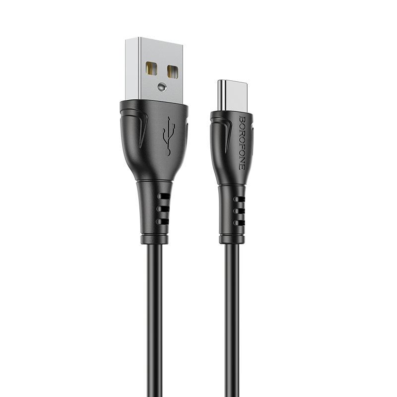 

Кабель USB-Type-C, 3A быстрая зарядка, 1м, черный Borofone Triumph BX51 (6931474743930), BX51