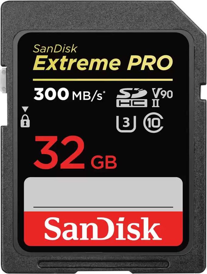 Карта памяти 32Gb SDHC Sandisk Extreme Pro Class 10 UHS-II U3 V90