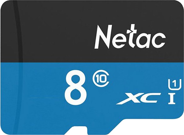 Карта памяти 8Gb microSDHC Netac P500 Standard Class 10 UHS-I U1 NT02P500STN-008G-S 315₽