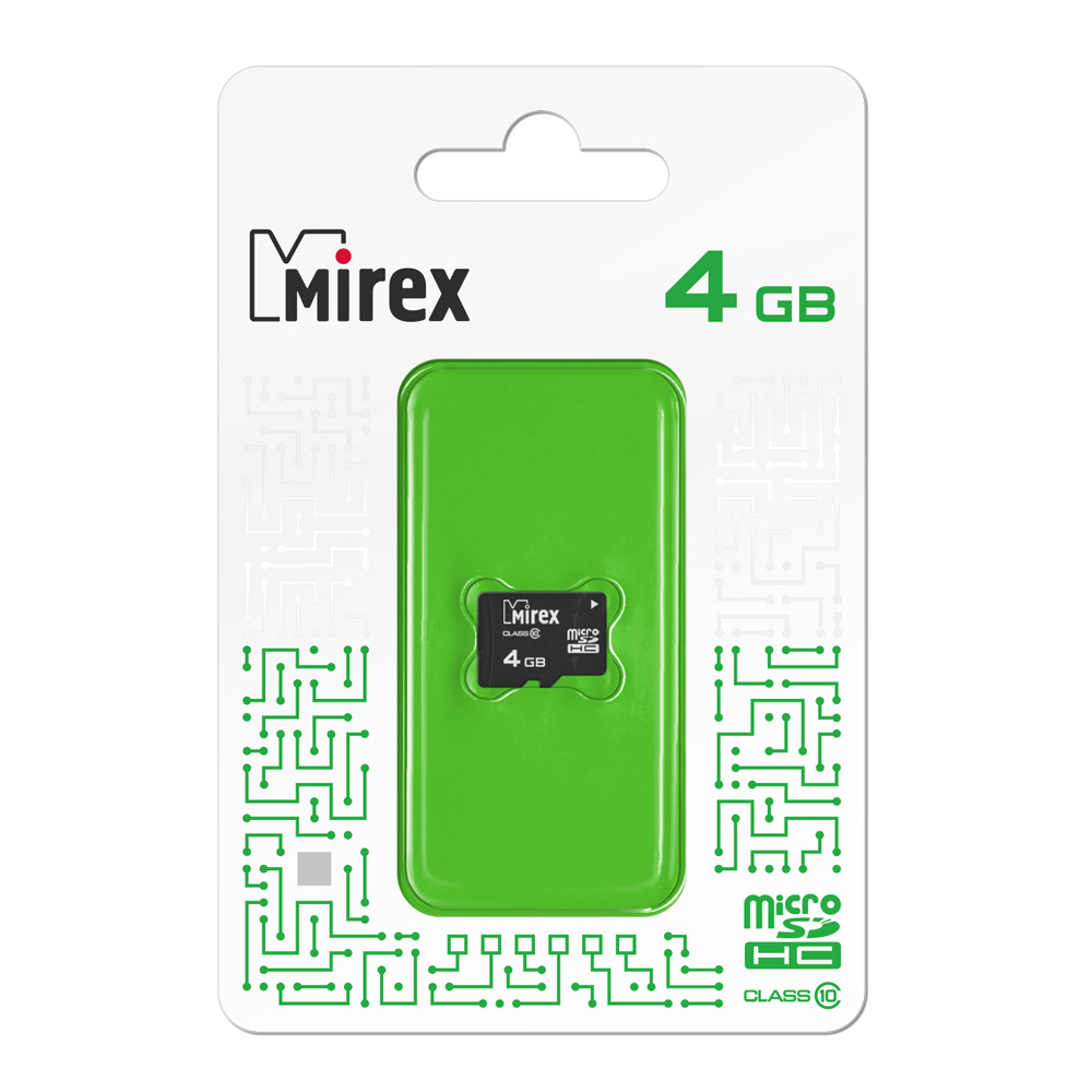 Карта памяти 4Gb microSDHC Mirex Class 10