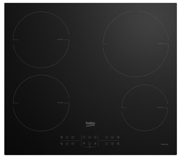 Индукционная варочная панель Beko HII 64200 FMT 4 конфорки, черный
