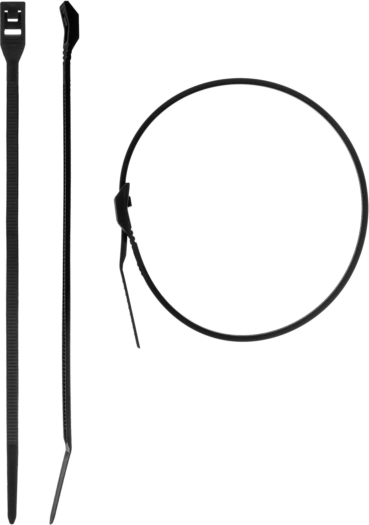Стяжка ЗУБР Кобра, 2.5 мм x 110 мм, 50 шт., с плоским замком, черный (30935-25-110)