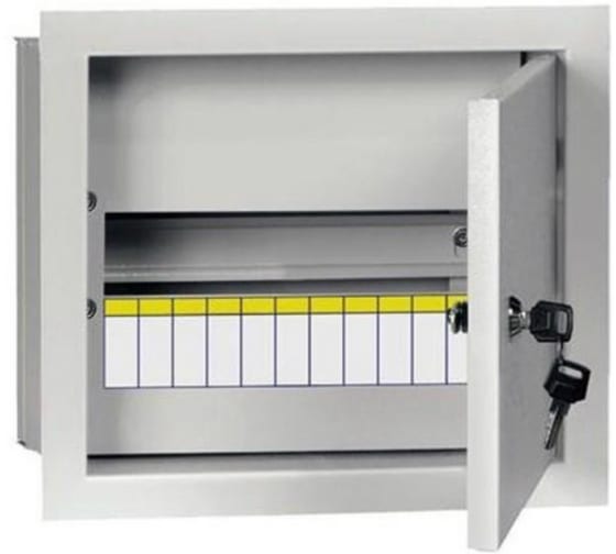 

Щит распределительный ЩРв-12з-3 36 УХЛ3, встраиваемый, металл, 1 ряд/12 модулей, замок с ключом, серый, IP 31, TREND IEK (MKM14-V-12-30-T), ЩРв-12з-3 36 УХЛ3