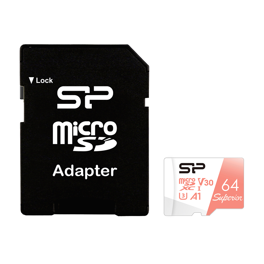 Карта памяти microSDXC Silicon Power 64Gb Class 10 UHS-I U3