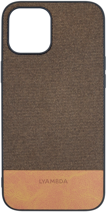 

Чехол-накладка Lyambda Calypso для смартфона Apple iPhone 12 Pro Max, текстиль, коричневый (LA03-1267-BR)
