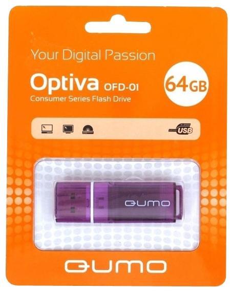 

Флешка 64Gb USB 2.0 QUMO Optiva Optiva OFD-01, фиолетовый (QM64GUD-OP1-V), Optiva OFD-01