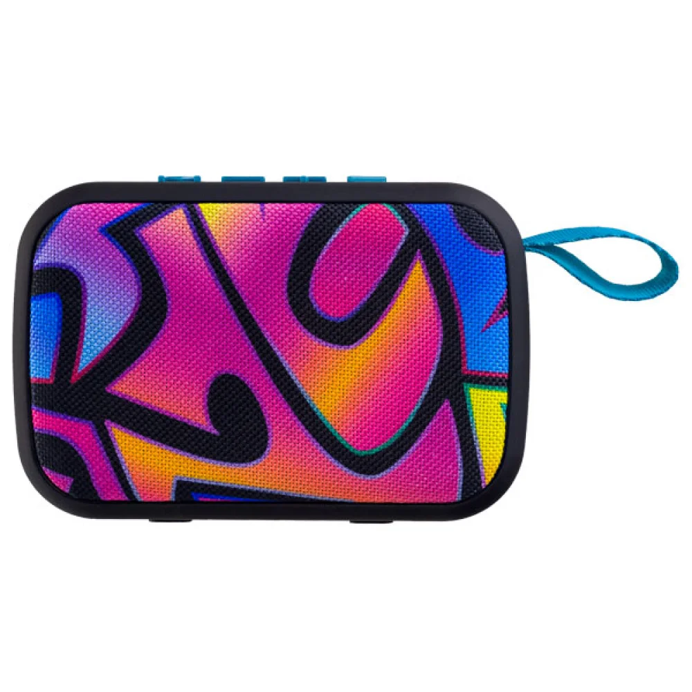 

Колонка портативная Perfeo ZENS, 5Вт, FM, AUX, USB, microSD, Bluetooth, граффити (PF_A4973), ZENS