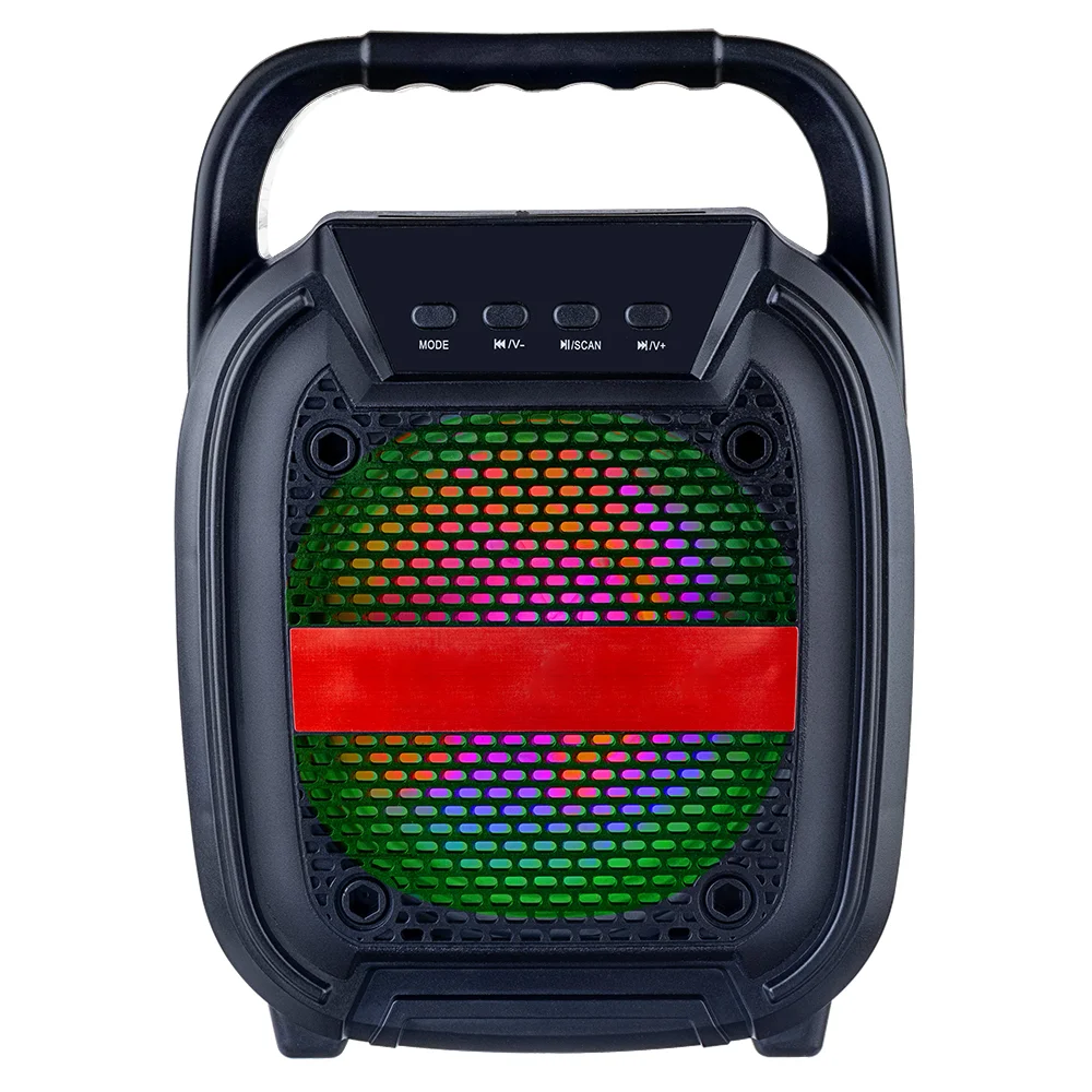 

Колонка портативная Perfeo Power Box 5, 5Вт, FM, AUX, USB, microSD, Bluetooth, подсветка, черный (PF_B4193), Power Box 5