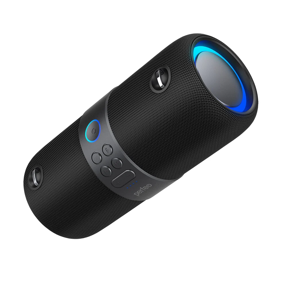 

Портативная акустика Perfeo PIPE, 14 Вт, FM, AUX, USB, Bluetooth, подсветка, черный (PF_B4196), PIPE
