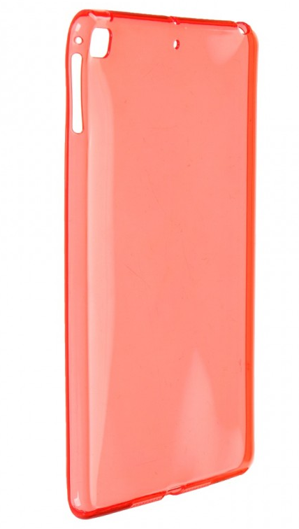 Чехол-накладка RED LINE для планшета Apple iPad Mini 4/5, силикон, красный полупрозрачный (УТ000026238) - фото 1