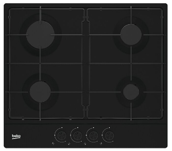 Газовая варочная панель Beko HIAG 64223 B 4 конфорки, черный