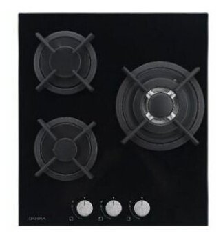 

Газовая варочная панель DARINA 2T2 C4308 B, 3 конфорки, черный (2T2C4308B), Черная, 2T2 C4308 B