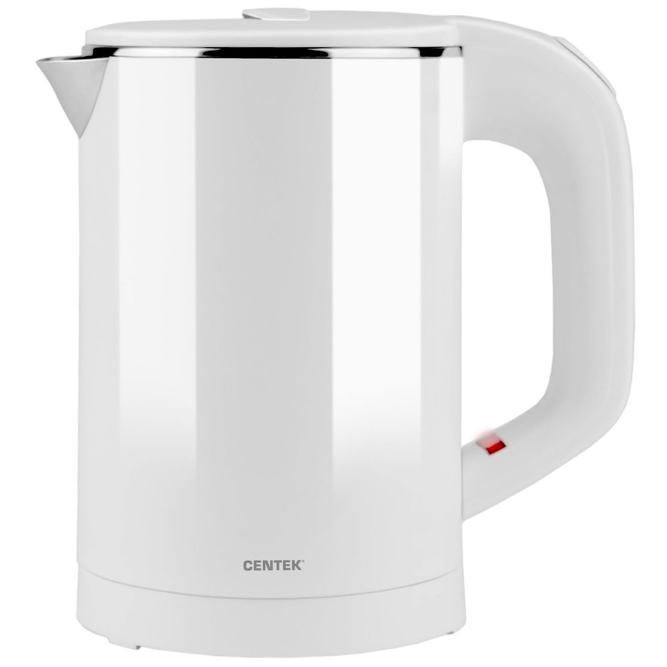 

Чайник Centek CT-0006 White 0.6л. 1100Вт, скрытый нагревательный элемент, нержавеющая сталь, белый (CT-0006 White), CT-0006 White