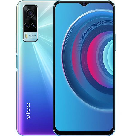

Смартфон Vivo Y53s, 6.58" 1080x2408 IPS, MediaTek Helio G80, 6Gb RAM, 128Gb, 3G/4G, NFC, Wi-Fi, BT, 3xCam, 2-Sim, 5000mAh, USB Type-C, Android 11, голубой, Y53s