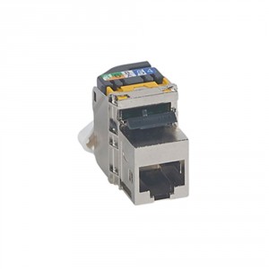 

Модуль Keystone Legrand Mosaic, RJ-45 cat.6a экранированный, 1шт., серебристый (033154)