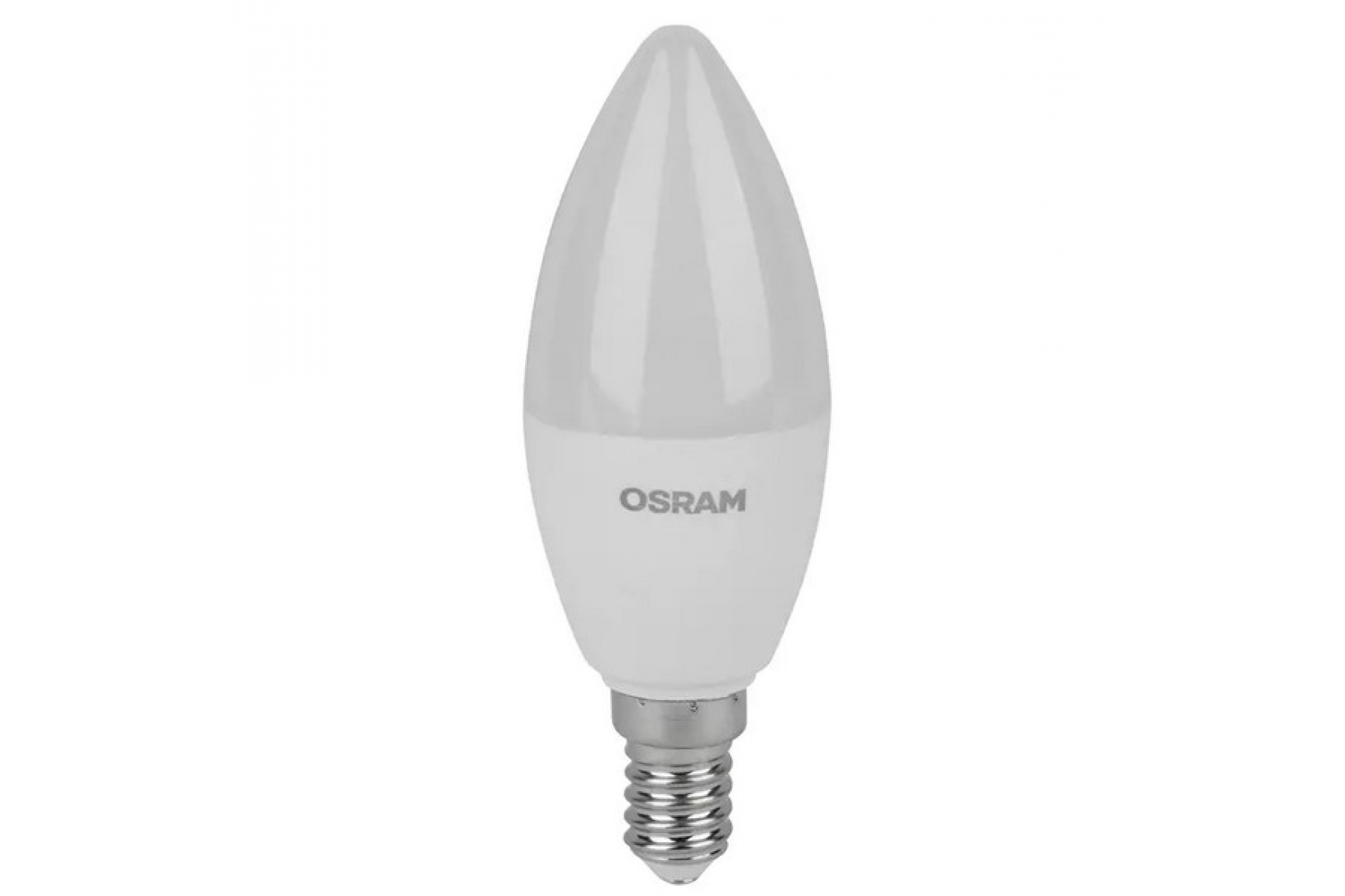 

Лампа светодиодная E14 свеча/B38, 7Вт, 4000K / нейтральный свет, 560лм, OSRAM VALUE (4058075578944)