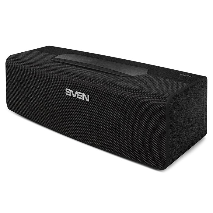 

Портативная акустика SVEN PS-192, 16 Вт, FM, AUX, USB, microSD, NFC, Bluetooth, черный (SV-019747), PS-192