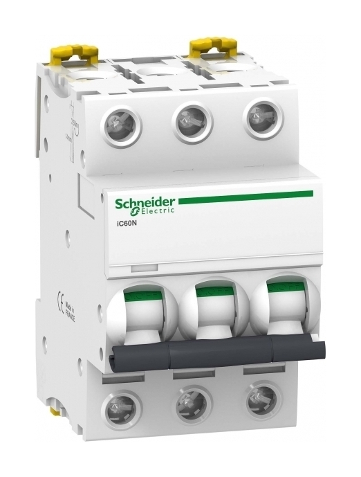 

Выключатель автоматический Schneider Electric Acti 9 трехполюсный (3P/3П) 16A D 6кА (A9F75316), 0