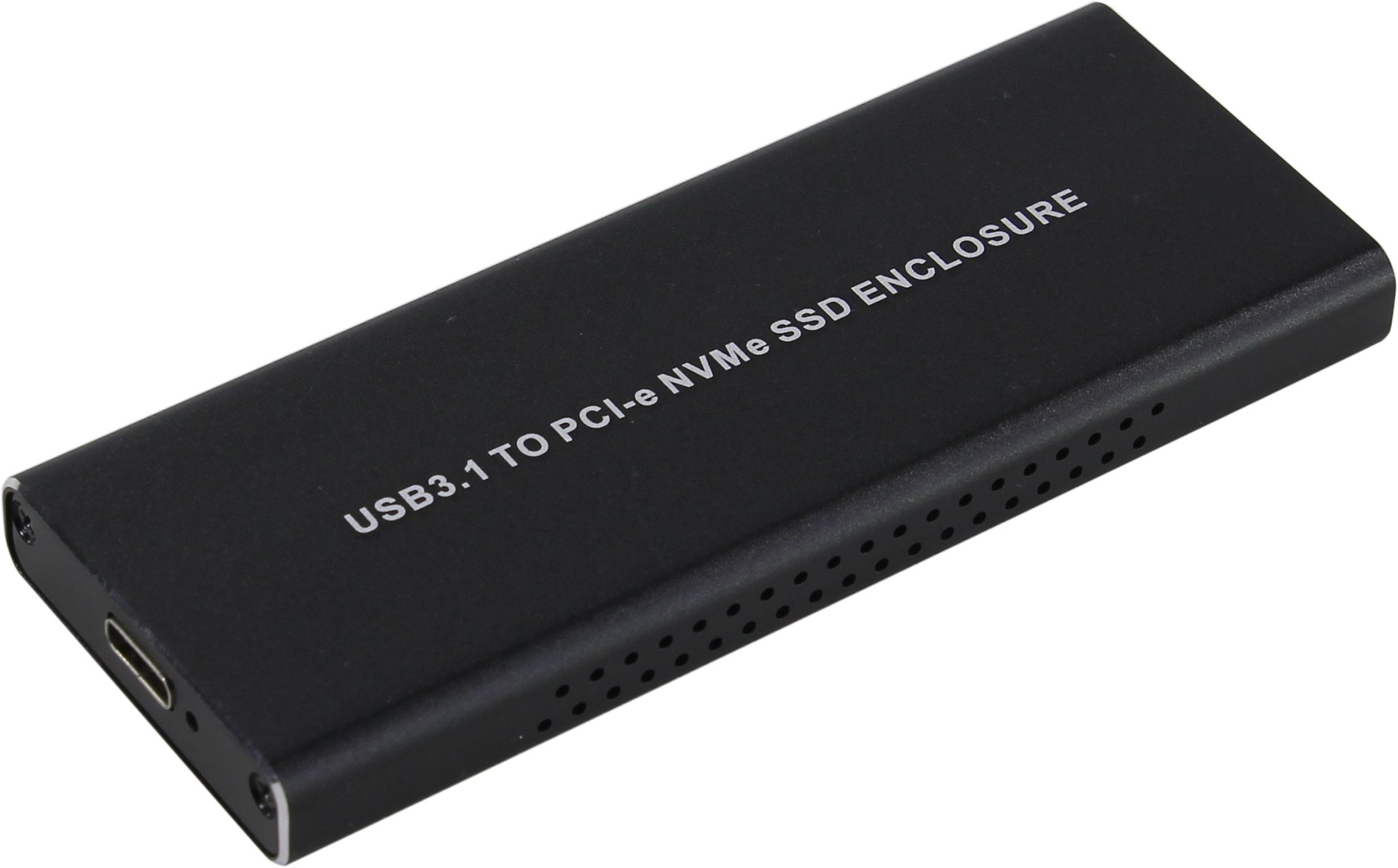 Внешний бокс Orient 3550U3, 1xM.2 NVMe USB 3.1 Type-C, черный (3550U3)