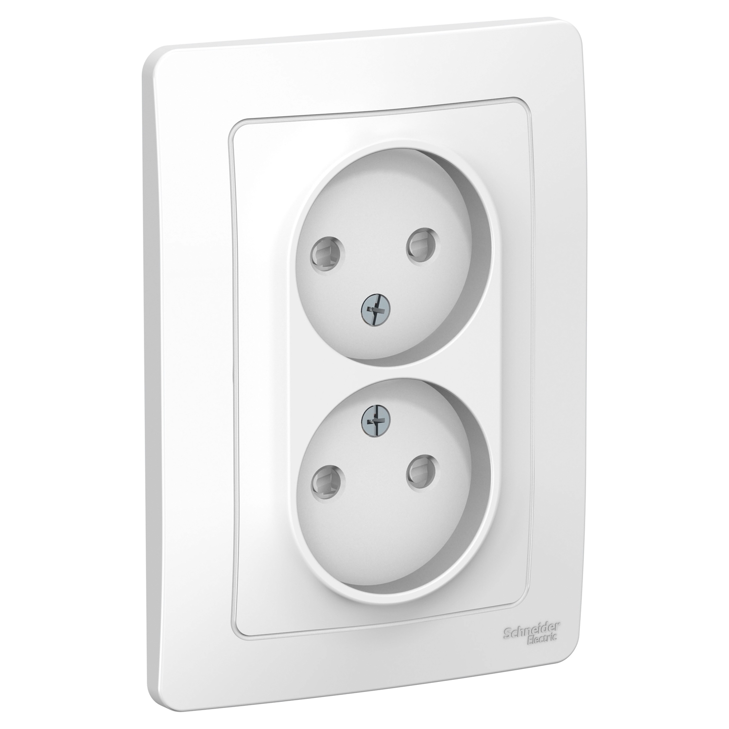 

Розетка Schneider Electric Blanca, скрытый монтаж, 2-х постовая, со шторками, 16A, в сборе, IP20, белый (BLNRS000121)