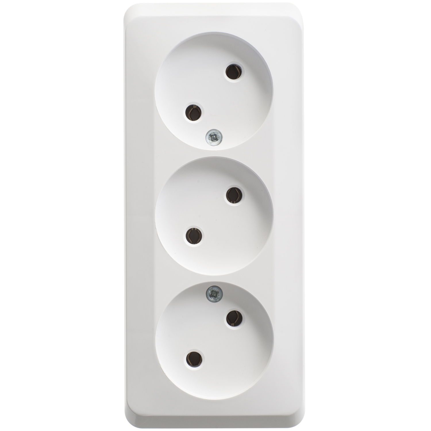 

Розетка Schneider Electric Этюд, открытый монтаж, 3-х постовая, 16A, в сборе, IP20, белый (PA16-009B)