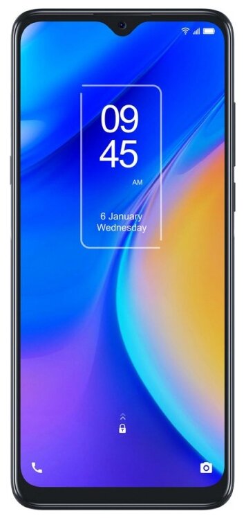 Смартфон TCL 20SE, 6.82" 720x1640 IPS, Qualcomm Snapdragon 460, 4Gb RAM, 128Gb, 3G/4G, NFC, Wi-Fi, BT, 4xCam, 2-Sim, 5000 мА⋅ч, USB Type-C, Android 11, черный